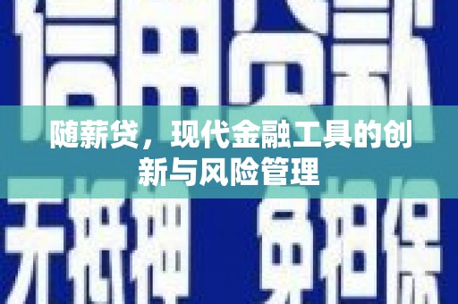 安吉随薪贷，现代金融工具的创新与风险管理