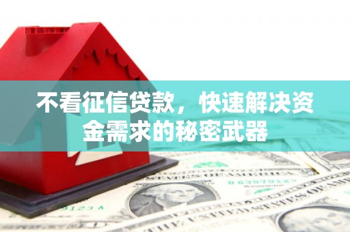 安吉不看征信贷款，快速解决资金需求的秘密武器