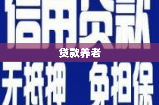 安吉贷款养老