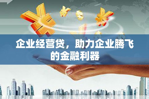 安吉企业经营贷，助力企业腾飞的金融利器