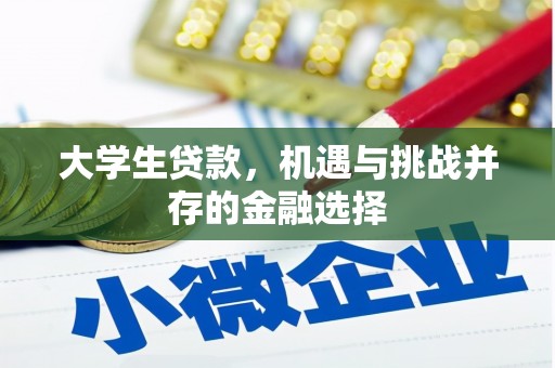 安吉大学生贷款，机遇与挑战并存的金融选择
